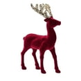 thumbnail image 1 of Coollooc Christmas Reindeer Tabletop 4.9" H Mini Red Flocking Standing Deer Decorations, Indoor Decorative Ornaments for Kitchen Mantle Shelf Office Home Decor, 1 of 6