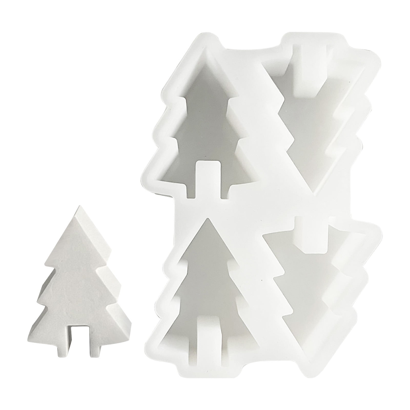 Coollooc Christmas Tree Freshie Silicone Mold | 2.75" Wide x 4.25" Long x 1" Deep | Freshies, Silicone Mold for Epoxy, Resin, Car Candle| Christmas Tree with Lights for Scented Aroma Beads Holiday