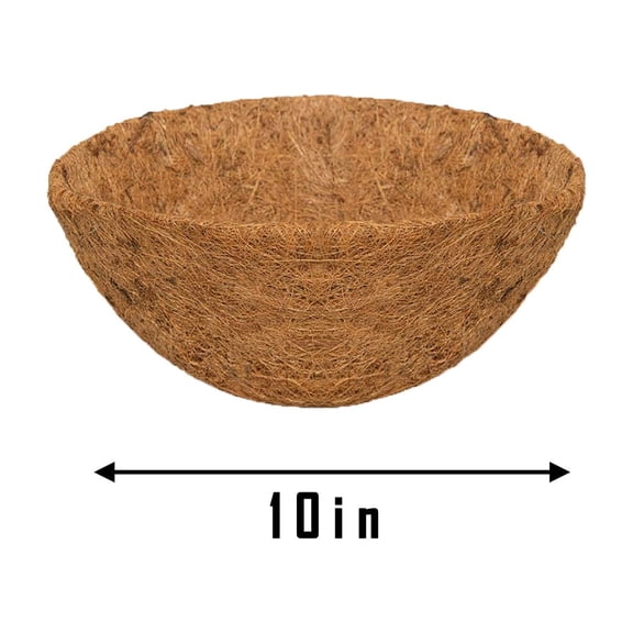 Coollooc Coco Liner Wall Planter Replaceable Coco Liner for Window Box, Fence Flower Baskets