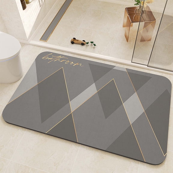Coollooc Diatomaceous Earth Stone Bath Mat, Super Absorbent Diatomite Stone Bath Mats for Bathroom, Quick Drying Non-Slip Shower Mat, Stone Mat for Kitchen, Easy to Clean(24 x 16)