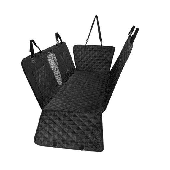 Coollooc Dog Car Seat Cover for Back Seat Waterproof Seat Cover Hammock Heavy Duty Scratch Proof Nonslip Durable Soft Backseat Covers for Cars Trucks and SUVs(Black)