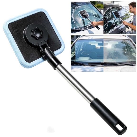 Coollooc Dual Magnetic Car Windshield Cleaner, Streak-Free Auto Glass Cleaning Kit, Double Sided, Streak-Free, Car Windshields & Glass