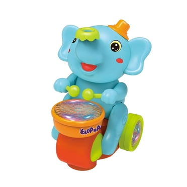 Coollooc Elephant Ride-On Toy, Electric Car with LED Lights & Sounds, Elephant Toy,Electric Toys