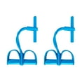 thumbnail image 1 of Coollooc Fitness Resistance Bands, 4 Tube Pedal Ankle Puller, 2025 Upgrade Stretch Bands for Sit Up Exercise Equipment, Suitable for Abdomen/Arm/Leg Stretching Slimming Training(2PCS,Blue), 1 of 8