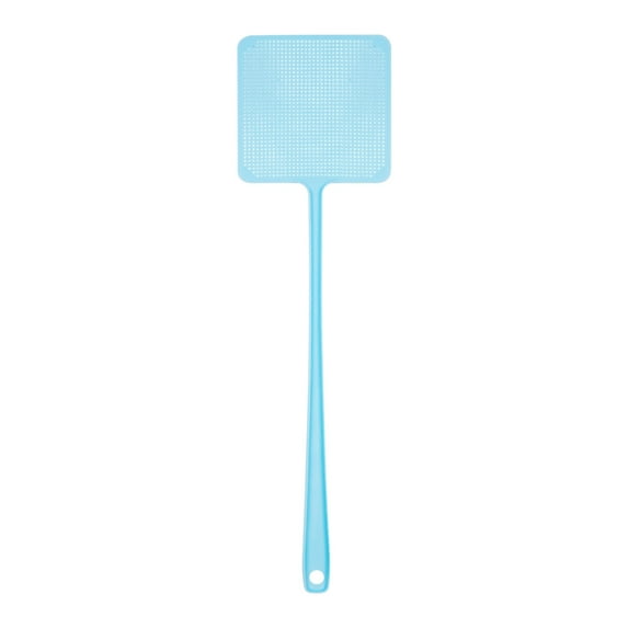 Coollooc Fly Swatter, Plastic Heavy Duty Manual Fly Killer, Long Handle Flyswatter, Large Bug Swatters That Work for Indoor and Outdoor(Blue)