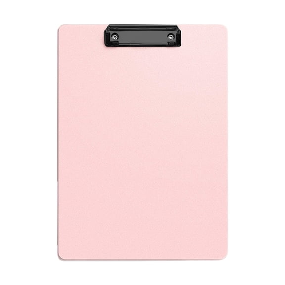 Coollooc Folder Board Office Supplies, Plastic Clipboard with Low Profile Metal Clip, Hanging Clip Boards, Standard A4 Letter Size Clip Boards for Office & School(Pink)