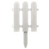 Coollooc Garden Fence with Fence Insert White Plastic Fence Garden Picket Fence Edgings Lawn Flowerbeds Plant Borders Decorative Garden Yard(S)
