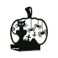thumbnail image 1 of Coollooc Halloween Candle Holder Ornaments Halloween Candlestick Holders Decoration Owl Black Cat Bat Spider Ghost Witch Pot Tealight Stand Metal Decoration, 1 of 6