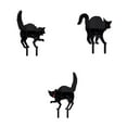 thumbnail image 1 of Coollooc Halloween Metal Cat Yard Stakes Glow in The Dark, Black Cat Garden Stake Statue, Cat Silhouette Outdoor Decor for Garden Lawn Patio Spooky Halloween Party Yard Art Decoration(3Pcs), 1 of 5