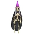 thumbnail image 1 of Coollooc Halloween Witch Skeleton Decor, 15.75 inch Full Body Posable Joints Hanging Skeletons for Halloween Decorations, Graveyard Props, Haunted House Accessories, Spooky Scene Party Favors(A), 1 of 9