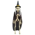 thumbnail image 1 of Coollooc Halloween Witch Skeleton Decor, 15.75 inch Full Body Posable Joints Hanging Skeletons for Halloween Decorations, Graveyard Props, Haunted House Accessories, Spooky Scene Party Favors(B), 1 of 9