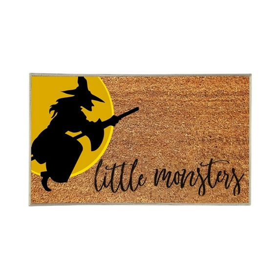Coollooc Happy Halloween Outdoor Doormat, Non-Slip Floor Mats Entrance Door Rugs for Halloween Front Door Bathroom Porch Decor, 16 x 24 Inch(M)