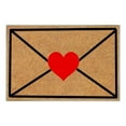 thumbnail image 1 of Coollooc Heart Envelope Mat, 24'' x 16'' Love Note Valentine’s Day Doormat Heart Doormat, Valentines Welcome Doormat, Non-Slip Washable Entryway Rug for Kitchen Balcony Decoration(A Style), 1 of 6