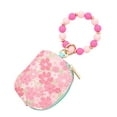 thumbnail image 1 of Coollooc Ladies' Boho Style Wristlet Wallet Keychain With Beaded Tassel Decoration, Leather Wallet Keychain, Bracelet Keychain Wallet, Cute Silicone Wristlet(L,B), 1 of 9