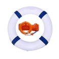 thumbnail image 1 of Coollooc Life Preserver Ring 20 in, Pool Life Ring, Foam Buoys for Boat, Rescue, Flotation Device for Boating, Pool & Outdoor Water Safety, Heavy-Duty Foam Buoy & Perimeter Line Lifeguard Kit(B), 1 of 9
