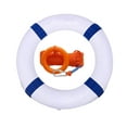 thumbnail image 1 of Coollooc Life Preserver Ring 20 in, Pool Life Ring, Foam Buoys for Boat, Rescue, Flotation Device for Boating, Pool & Outdoor Water Safety, Heavy-Duty Foam Buoy & Perimeter Line Lifeguard Kit(B), 1 of 9