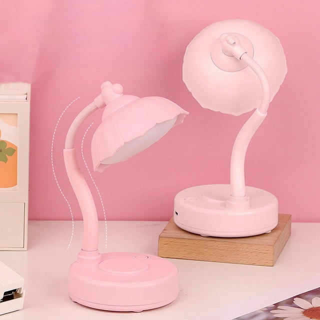 Coollooc Metal Small Black Desk Lamp,Adjustable Goose Neck Desk Lamps for Home Office Study Room Desks Bedroom Bedside Table Lamp, LED Bulb,Eye-Caring Reading Lamps
