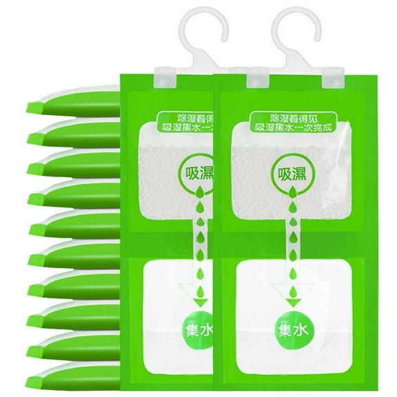 Coollooc Moisture Absorbers Packets, Dehumidifier Bags for Closet, Unscented Hanging Humidity Absorber in Wardrobes, Bedrooms, Bathrooms