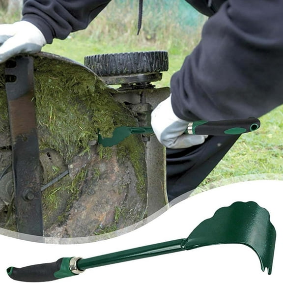 Coollooc Mower Deck Scraper with Ergonomic Long Handle, Efficient Mower Deck Cleaning Tool, Long Handle Lawnmower Deck Scraper, Mower Cleaning Tool for Maintenance Cleaning Lawnmower