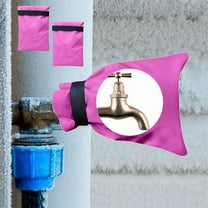 Coollooc Outdoor Faucet Cover for Winter - 24Packs 5.51''W x 7.87''H Water Socks Freeze Protection Pipe Insulation Reusable Waterproof Insulated Spigot Backflow Cover