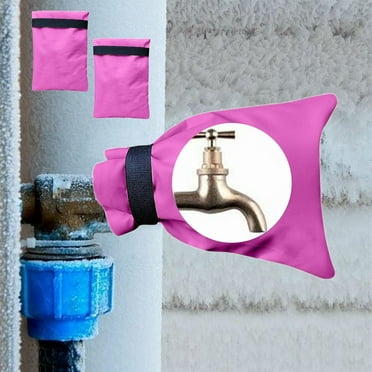 Coollooc Outdoor Faucet Cover for Winter - 24Packs 5.51''W x 7.87''H Water Socks Freeze Protection Pipe Insulation Reusable Waterproof Insulated Spigot Backflow Cover