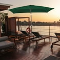 thumbnail image 1 of Coollooc Patio Umbrella Replacement Canopy, 6 Ribs Rectangle Umbrella Replacement Covers Top, 6.56 x 9.84 ft Sun Umbrella Replacement Cloth, for Garden Beach Backyard Umbrella, 1 of 5