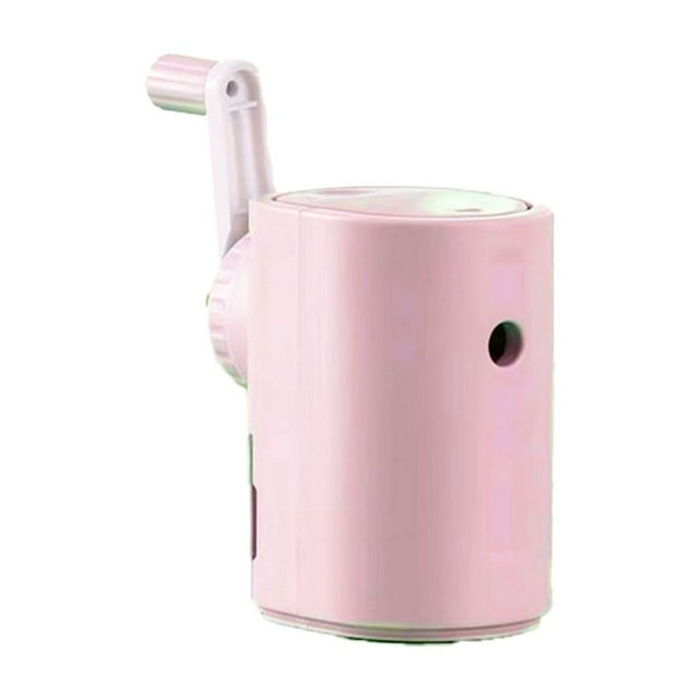 Coollooc Pencil Sharpeners Manual Pencil Sharpener Cute and Simple Square Hand-cranked Sharpener Large Capacity Suitable for Drawing Design Students Portable and Safe