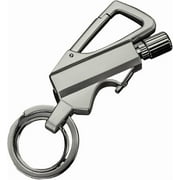 Coollooc Permanent Match Infinity Lighter, Permanent Match Infinity Lighter, Advanced Flint, Wind & Water Resistant, Multi Func with Bottle Opener, Reusable, Compact for Camping(Silver)