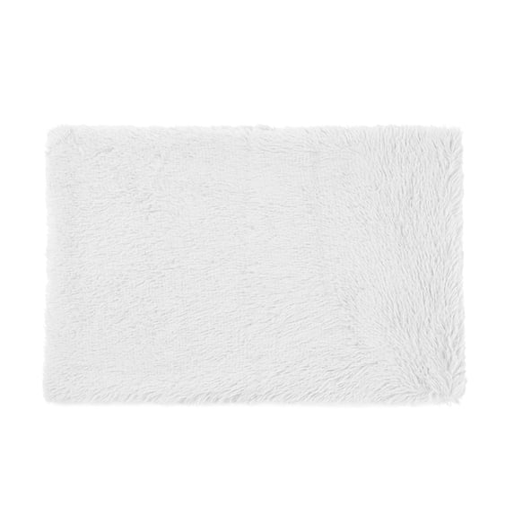 Coollooc Pet Mat Fluffy Dog Crate Bed for Large Dogs, Plush Faux Fur Dog Crate Pad, Calming Anti Anxiety Large Dog Bed for Crate, Washable Soft Warm Dog Crate Mat with Non-Slip Bottom
