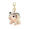 thumbnail image 1 of Coollooc Plush Tiger Keychain Stuffed Animal Keyring Pendant Keychains for Backpacks Handbag Bag Purse (Brown, White), 1 of 6