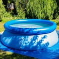 thumbnail image 2 of Round Swimming Pool Cover Waterproof Dustproof Above Ground Pool Protector With Rope For 6ft 8ft Pools Black 2 of 14