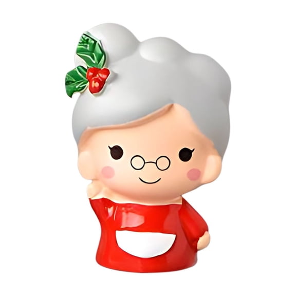 Coollooc Santa Claus Ornament Miniature Christmas Figurines for Kids Lovely Resin Santa Party Xmas Decor Christmas Tree Snow Globe Christmas Resin Santa Claus Snowman