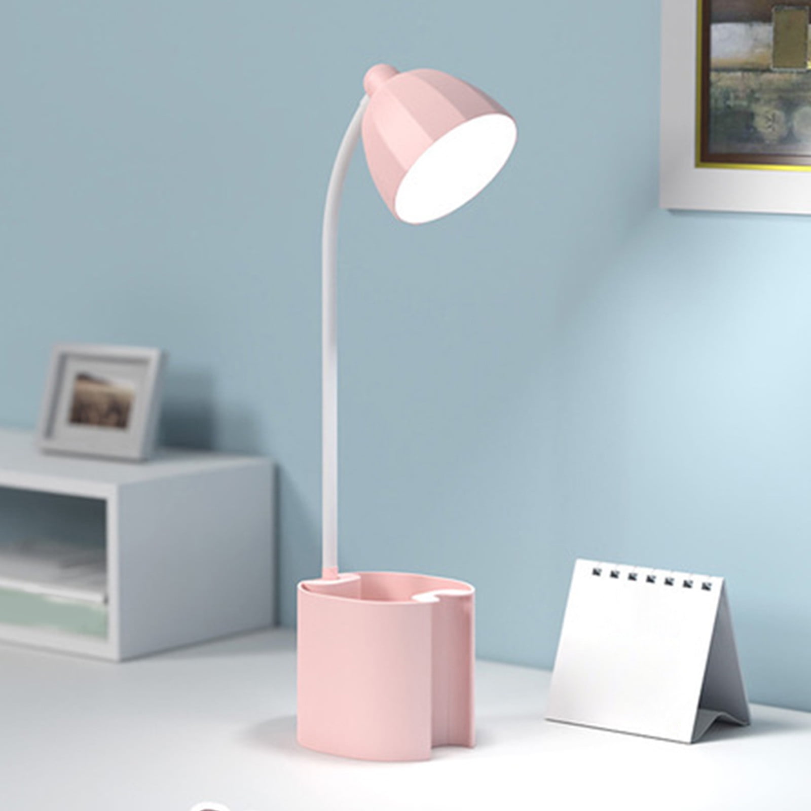 Coollooc Small Desk Lamps for Home Office, Desk Light for Kids, LED Desktop/Computer Study Lamps ...
