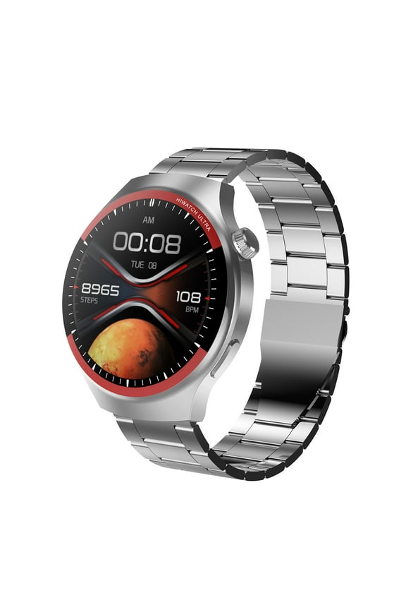 Smart Watch,Newly Upgraded Smart Watch 24-Hour Health Management,Bluetooth Sports Heart Rate Monitor Led Watch(Silver)