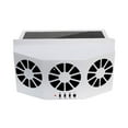 Coollooc Solar Powered Car Window Fan, Auto Solar Ventilation Fan for Car,Car Amplifier Cooling