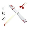 thumbnail image 1 of Coollooc Special Effects Flash Duel Laser Sword, Flaming Spinning Dual-Blade Lightsaber, 7-Color Light-Up War Warrior Toy, Cool Role-Play Costume Party Decor Christmas Birthday Gift(White）, 1 of 8