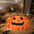 thumbnail image 1 of Coollooc Thanksgiving Pumpkin Bathroom Rugs, 15.75x23.62 inch Fall Pumpkin Shape Bath Mat, Autumn Kitchen Mat, Non Slip Doormat Cute Orange Floor Mat Decorative for Home Festival(C), 1 of 8