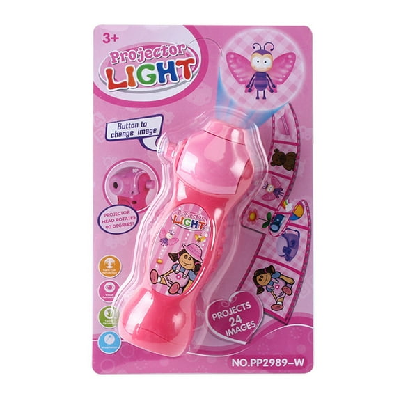 Coollooc Toddler Projection Flashlight,Flashlights for Kids,Flashlight Projector,Story Flashlight Slide Lamp Educational Learning Bedtime Night Light Toy Night Lamp with 24 Images for Kids Boys Girls