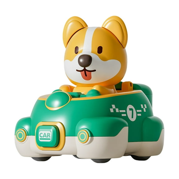 Coollooc Toddler car toys Toys for 1 Year Old Boy，Push and Go Toys Cars for Toddlers 1-3，Pull Back Cars toy First Birthday Gifts Boy Toys. Animal Racing Car Baby Toys 6-18 Months，Baby Toy Car Set