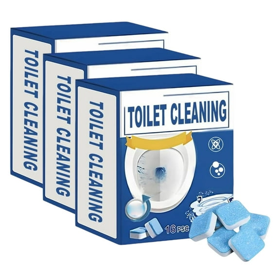 Coollooc Toilet Cleaning Tablets Deep Clean & Deodorize, Toilet Bowl Cleaners Bleach Inside the Bowl, Effectively Removes Hard Stains, Septic-Safe, Bathroom Cleaning Supplies(3PCS)