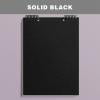 Coollooc Top Bound Spiral Notebook, Loose-Leaf Notebook, A5 Size Thick Plastic Hardcover 7mm Ruled Paper 60 Sheets(Horizontal,Black)