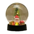 thumbnail image 1 of Coollooc Transparent Ball LED Night Light, Christmas Snow Globe, Holiday Glitter Globe for Xmas Home Decoration Holiday Party Gifts, Desktop Decoration Luminous Ornaments(A), 1 of 9