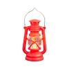 Coollooc Vintage LED Hurricane Lantern, Warm White Battery Operated, Antique Metal Hanging With Dimmer Switch, 15 LEDs, 150 Lumen for Indoor or Outdoor Usage(Red)