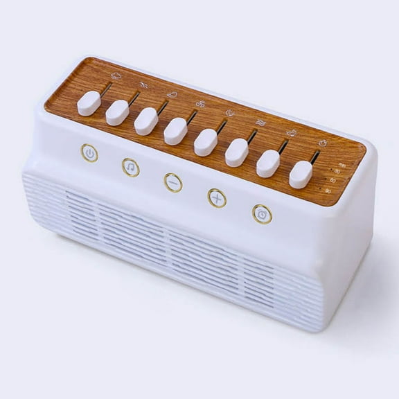 Coollooc White Noise Sleep Sound Machine with 8 Nature Sounds, Sleep Sound Box, Portable Bluetooth Speaker, Sleep Timer & Breathing Exercises, for Babies, Kids, and Adults(A)