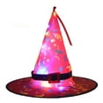 thumbnail image 1 of Coollooc Women Glowing Witch Hat - Party Costume Accessory for Women and Man, Halloween Party Decor Costume, Adult Party Dance up Witch Hat(Red), 1 of 6