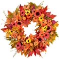 thumbnail image 1 of Coolmade 18 inch Fall Wreath Door Wreath Autumn Wreath Berry Wreath Fall Decorations, 1 of 6
