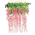 thumbnail image 1 of Coolmade 3.6 Feet Artificial Silk Wisteria Vine Ratta Silk Hanging Flower Wedding Decor,6 Pieces, 1 of 8