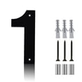 thumbnail image 1 of Coolmade 5" Acrylic Floating House Number, Metal Modern House Numbers, Garden Door Mailbox Decor Number with Nail Kit, Coated Black, 911 Visibility Signage (1), 1 of 7