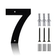 thumbnail image 1 of Coolmade 5" Acrylic Floating House Number, Metal Modern House Numbers, Garden Door Mailbox Decor Number with Nail Kit, Coated Black, 911 Visibility Signage (7), 1 of 7