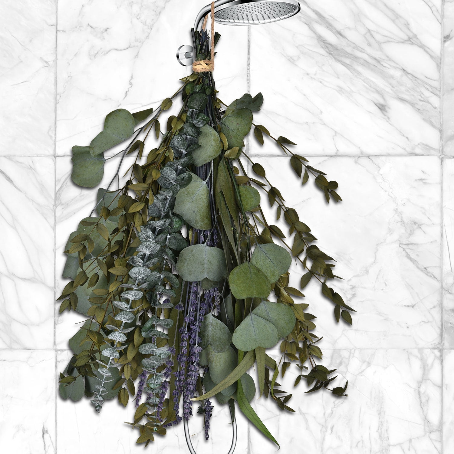 Coolmade 5 Kinds Fresh Mix Eucalyptus & Lavender Bouquet for Shower 17 ...